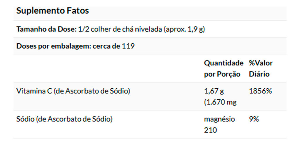 Ascorbato De Sódio 277g Puro Importado 2un Now Foods - Imagem 5