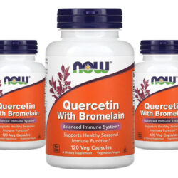 Quercetina 800mg Now Foods Bromelaína 120veg Cap 3un
