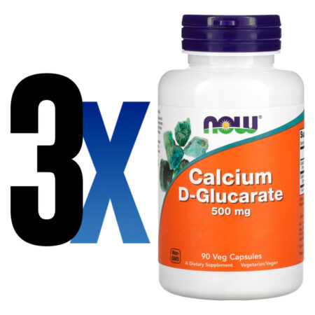 D-glucarato Cálcio 500mg Now Foods 90veg Caps Importado 3un - Imagem 2