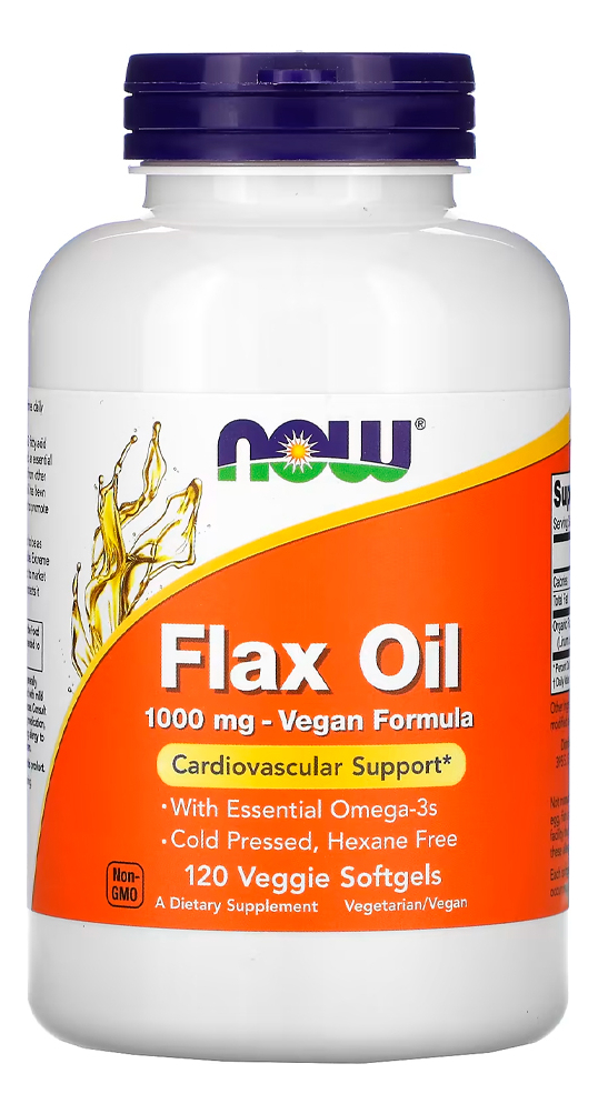 Óleo De Linhaça 1000mg Now Foods 120 Soft Importado