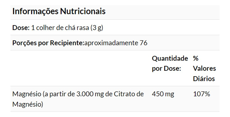 Citrato Magnésio Pó 227g Puro Importado 2un Now Foods - Imagem 4