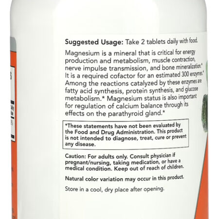 Citrato De Magnésio 200mg 250 Tab Importado 5un Now Foods - Imagem 4
