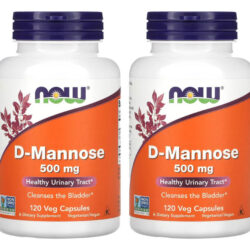D-manose 500mg Now Foods 120veg Caps 2un Sabor Sem Sabor