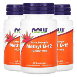 Metil B-12 Now Foods 10000mcg F. Extra 60past Importado 3un