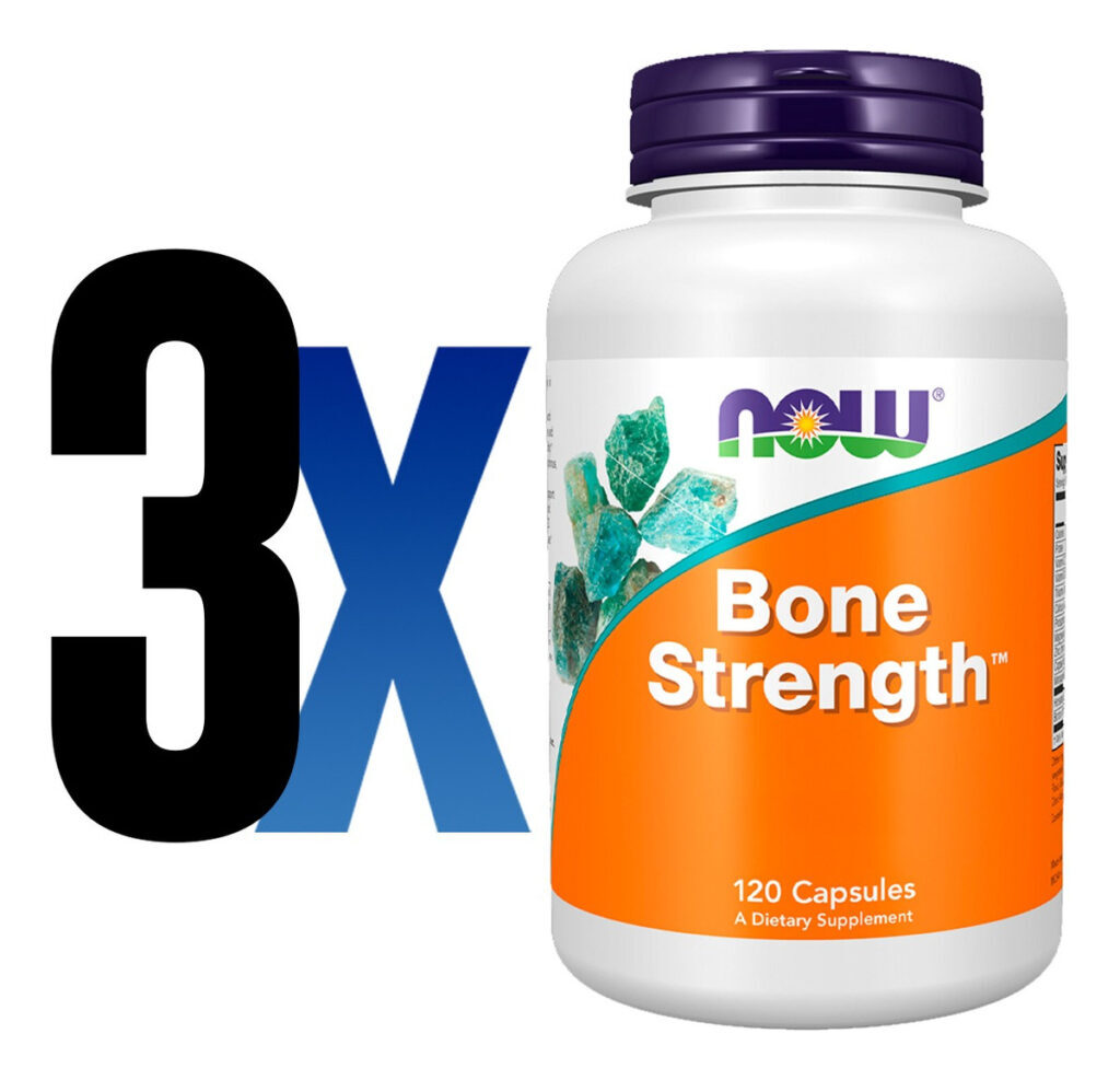 Bone Strength 120 Caps Importado 3un Now Foods - Imagem 2