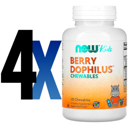 Berrydophilus Kids 120 Past Importado 4un Now Foods - Imagem 2