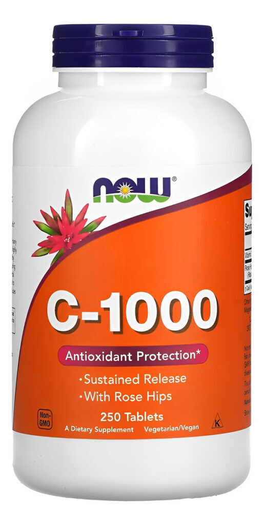 Now Foods Vitamina C 1000mg E Rosa Mosqueta 250tab Sabor N/a