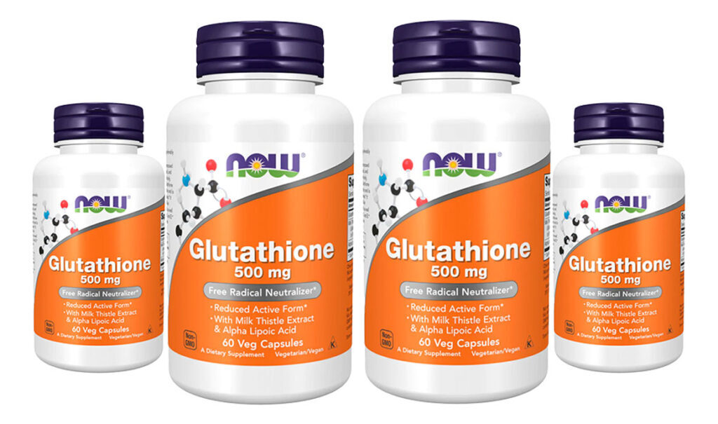 Glutationa 500mg Now Foods Glutathione 60 Veg Caps 4un
