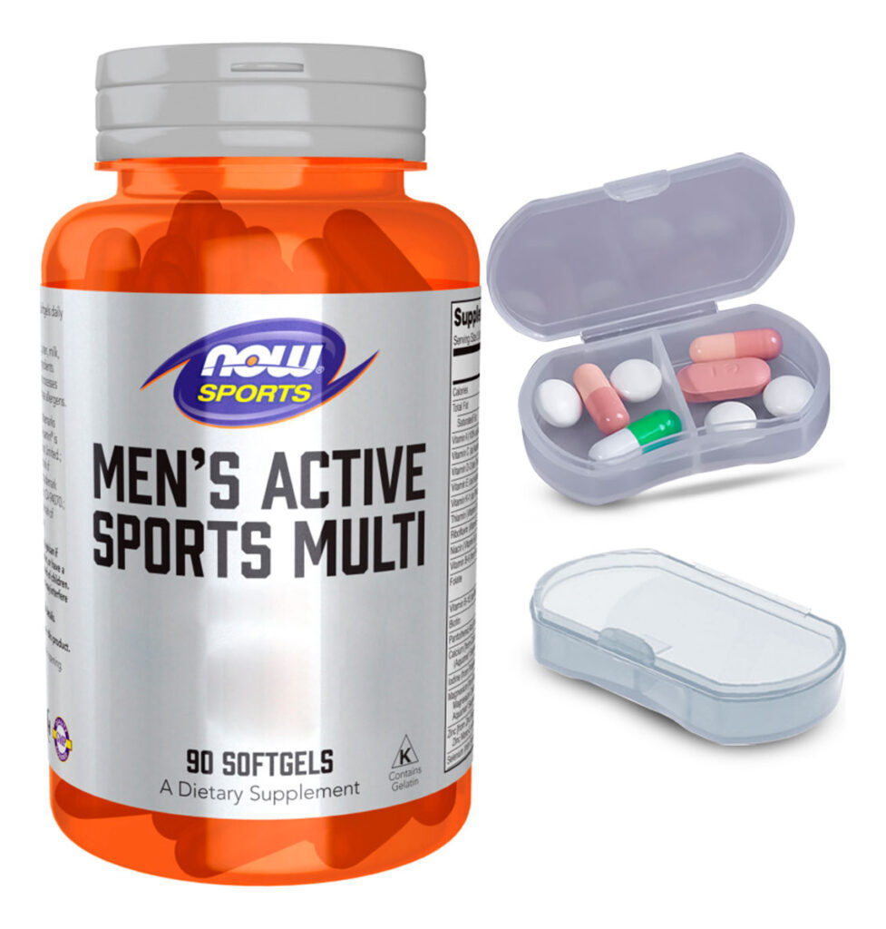 Multivitamínico Homens Now Foods 90soft + Porta Cápsulas