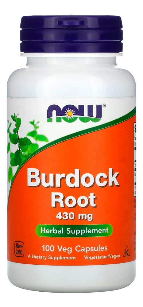 Raiz De Bardana 430mg Now Foods 100 Cáps Importado