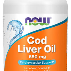 Óleo Fígado Bacalhau 650mg Now Foods 250 Soft Importado