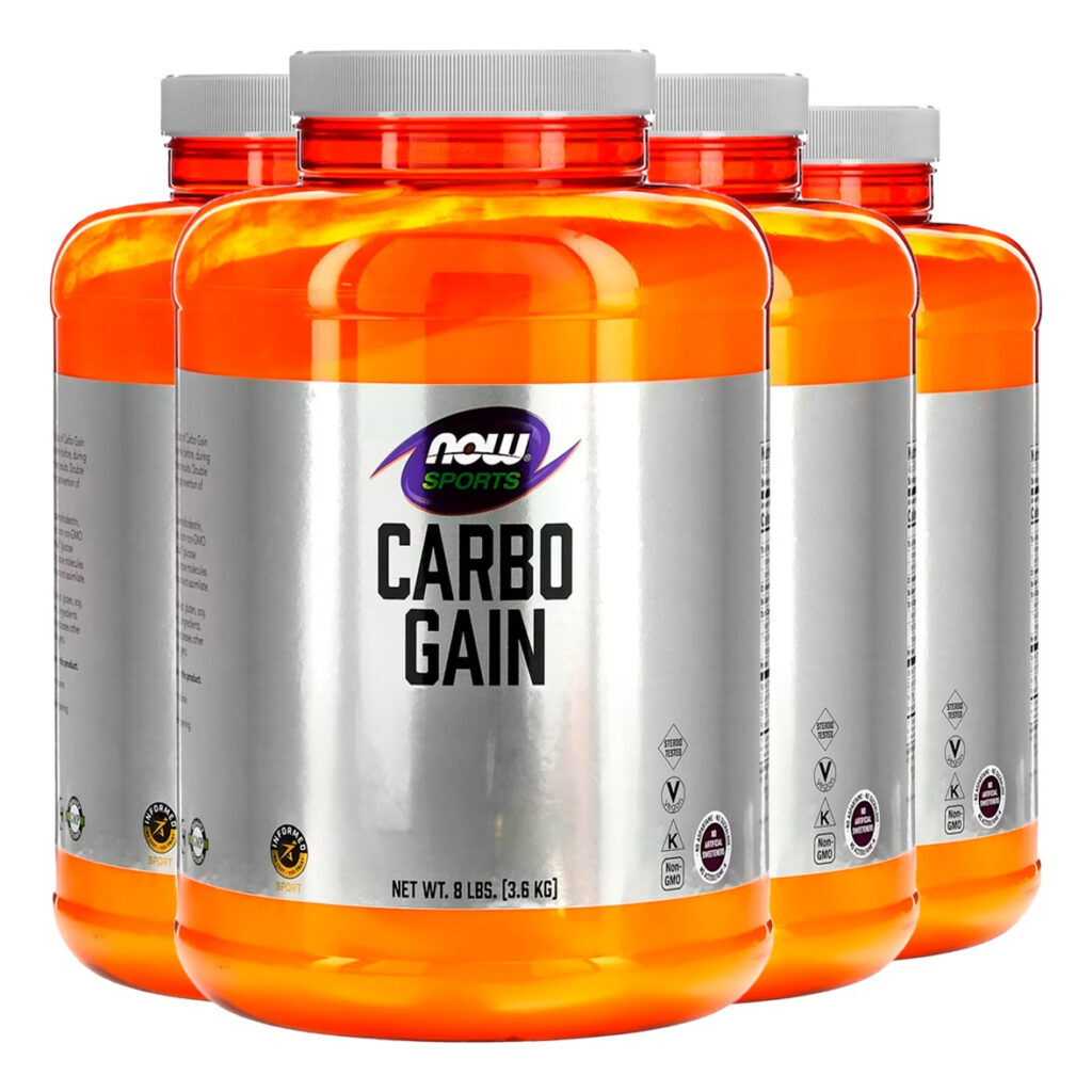 Carbo Gain Pó 3.63kg Importado 4un Now Foods