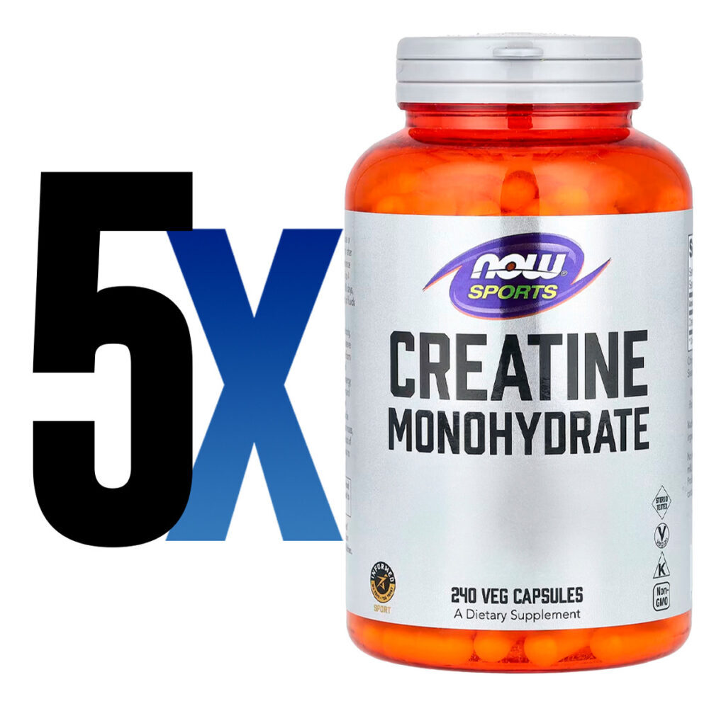 Creatina Monohidratada 750mg Now Foods 240caps Importado 5un - Imagem 2