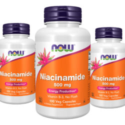 Niacinamida Vit B-3 500mg Now Foods 100 Veg Caps 3un
