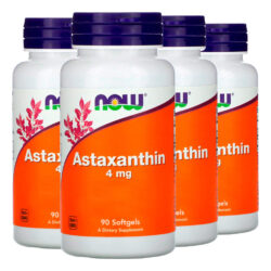 Astaxantina 4mg Extracto Now Foods 90 Softgels Importado 4un