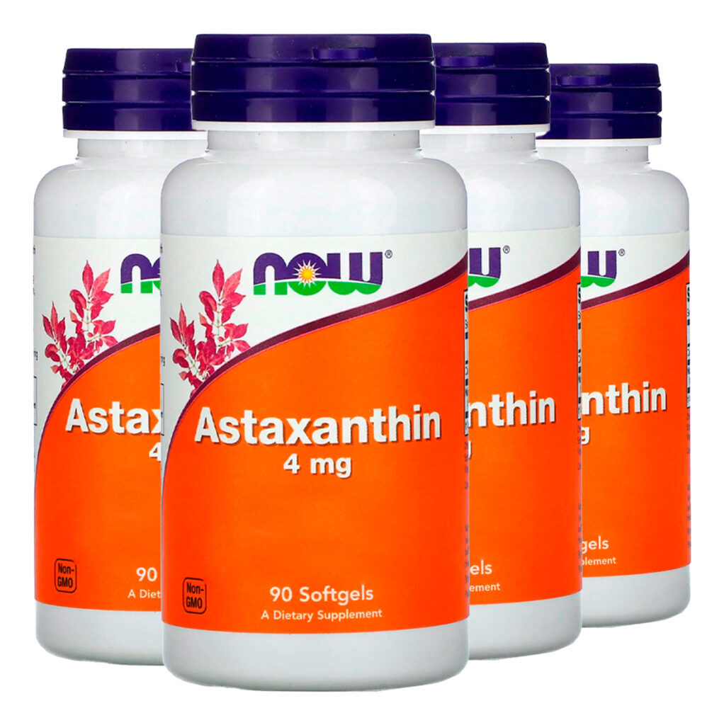Astaxantina 4mg Extracto Now Foods 90 Softgels Importado 4un