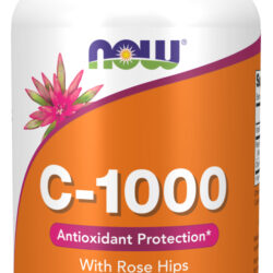 Suplemento Em Comprimidos Vitamina C-1000 Com Rose Hips Now Foods Sem Sabor Em Pote 250 Un