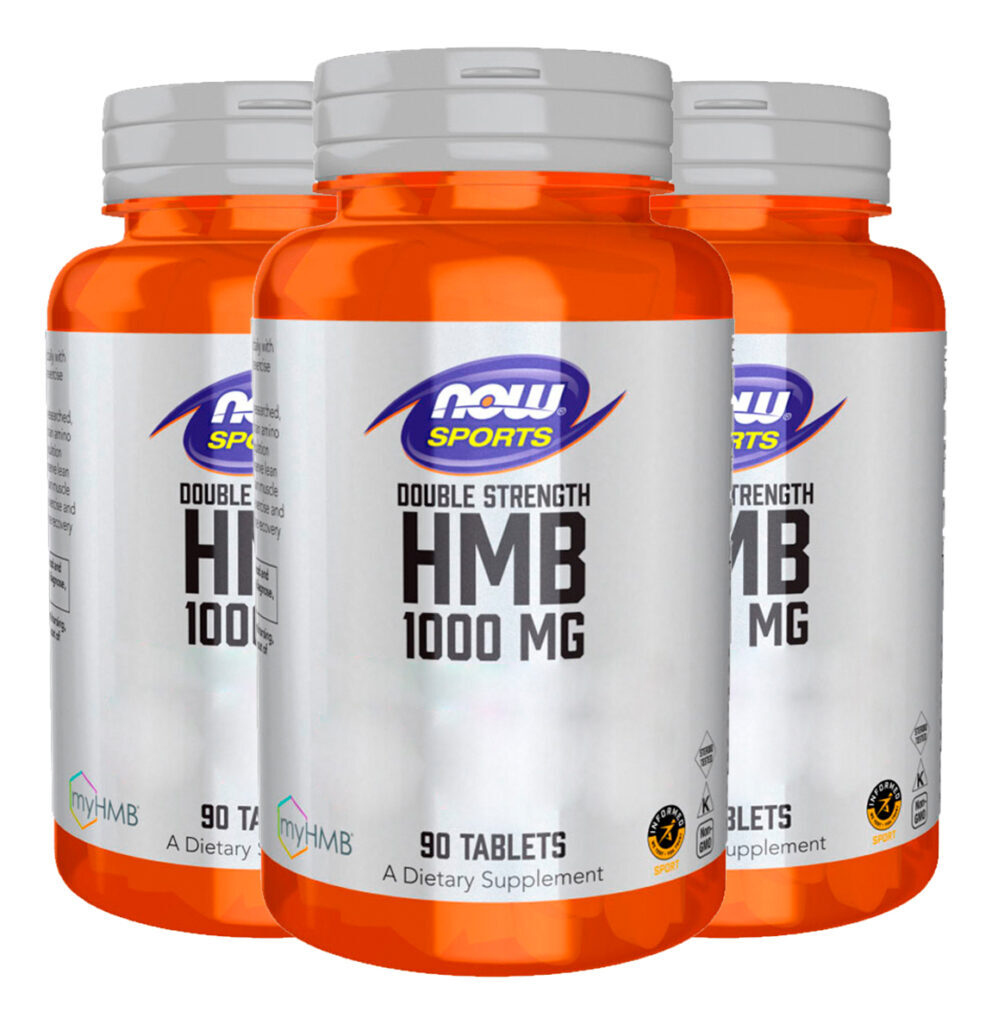 Hmb 1000mg Dupla Força Now Foods Sports 90tabs Importado 3un