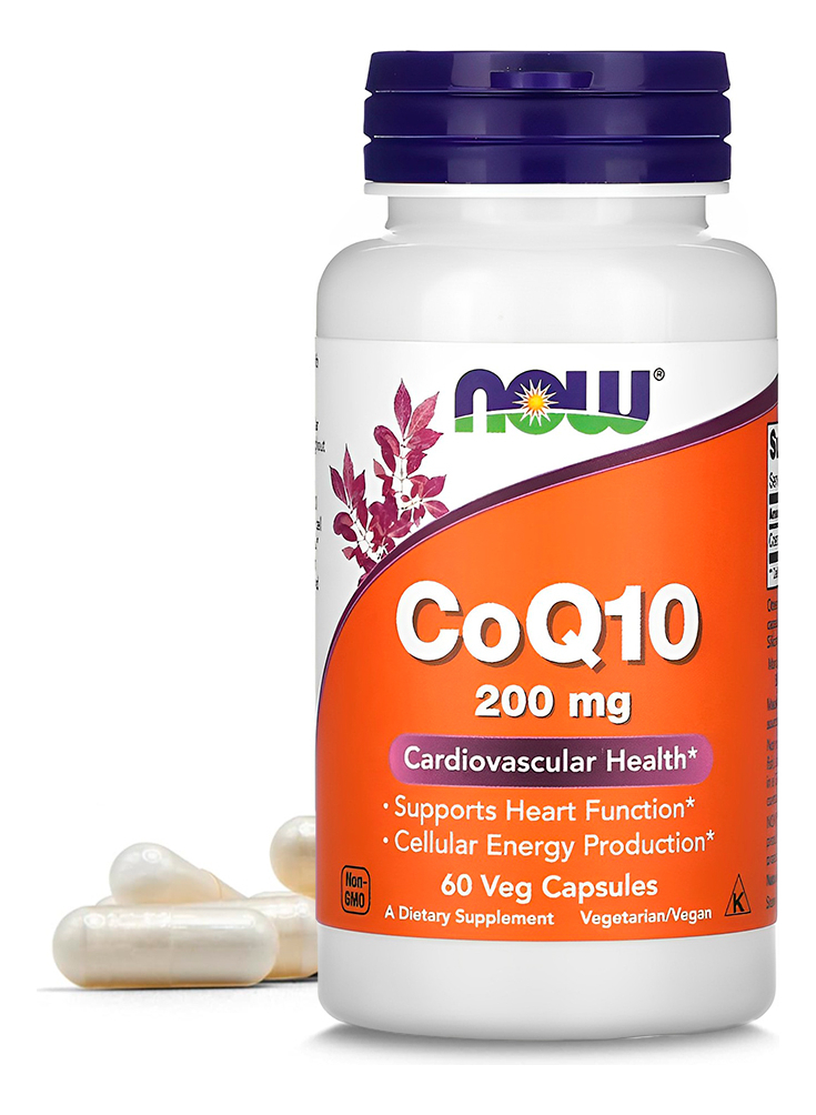 Now Foods Coenzima Coq10 200mg 60 Veg Capsulas