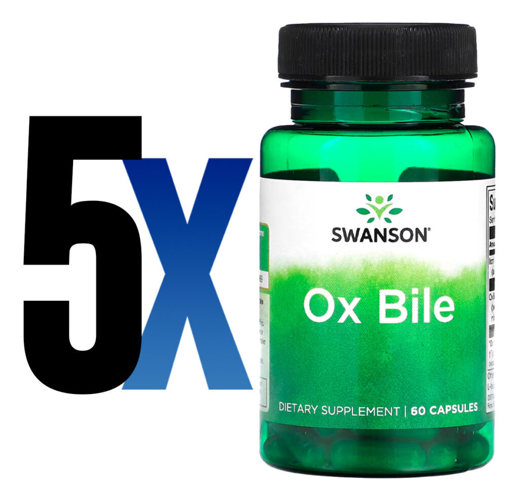 Bile De Boi Ox Bile 90mg Swanson Padronizado 60 Cápsulas 5un - Imagem 2