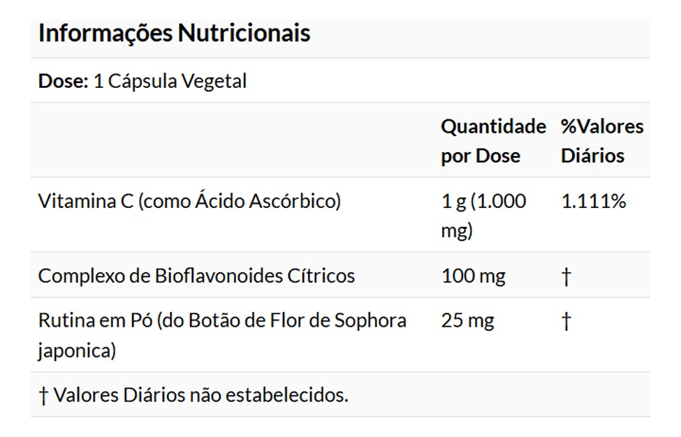Vitamina C 1000mg Now Foods 100veg Caps - Imagem 4