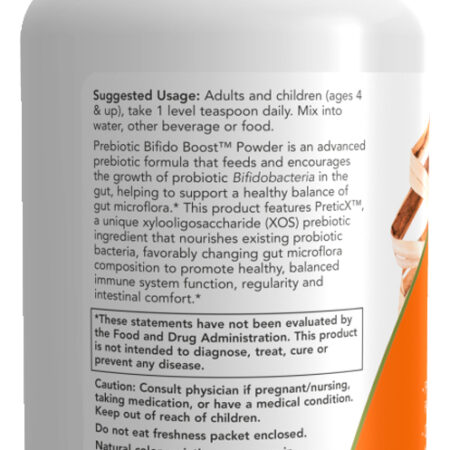 Pó Prebiótico Bifido Boost Now Foods 85 Grama Importado - Imagem 3
