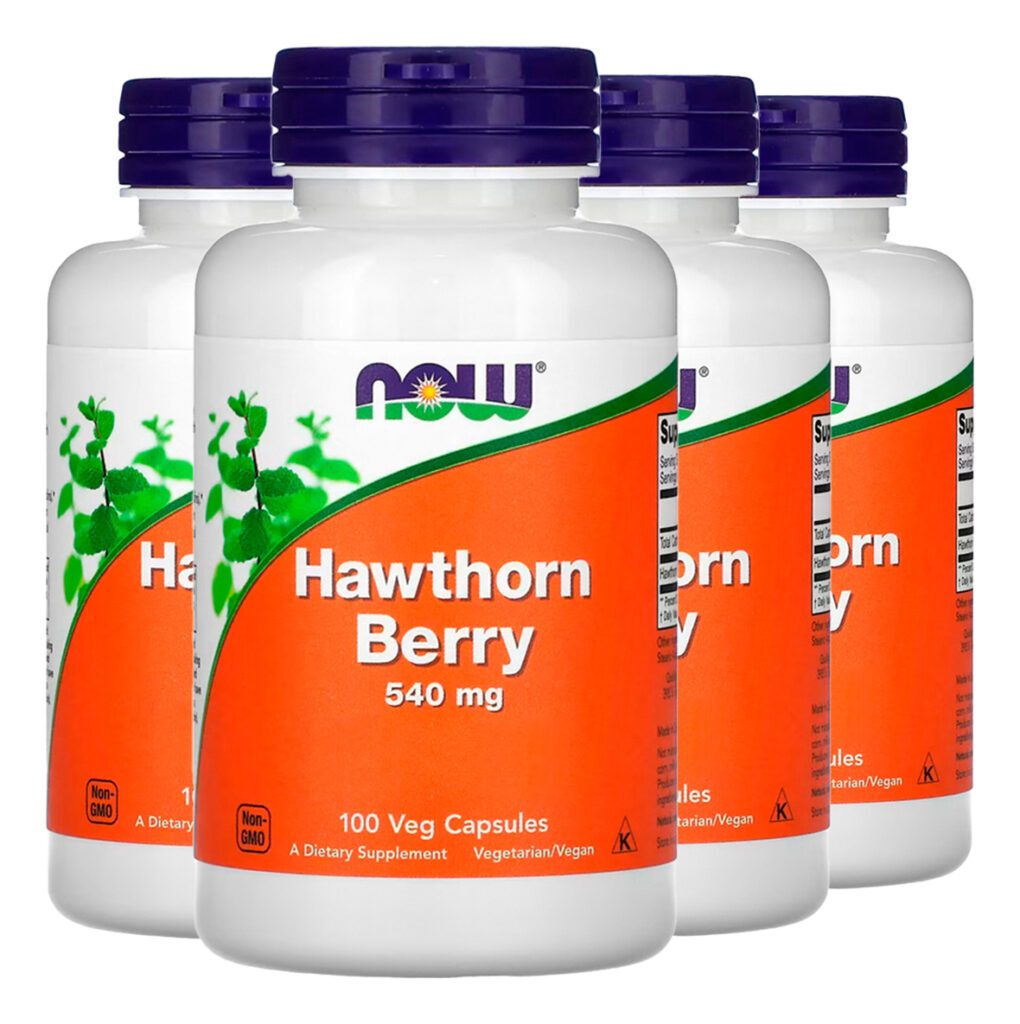 Hawthorn 540mg Baga Crataegus Now Foods 100veg Importado 4un