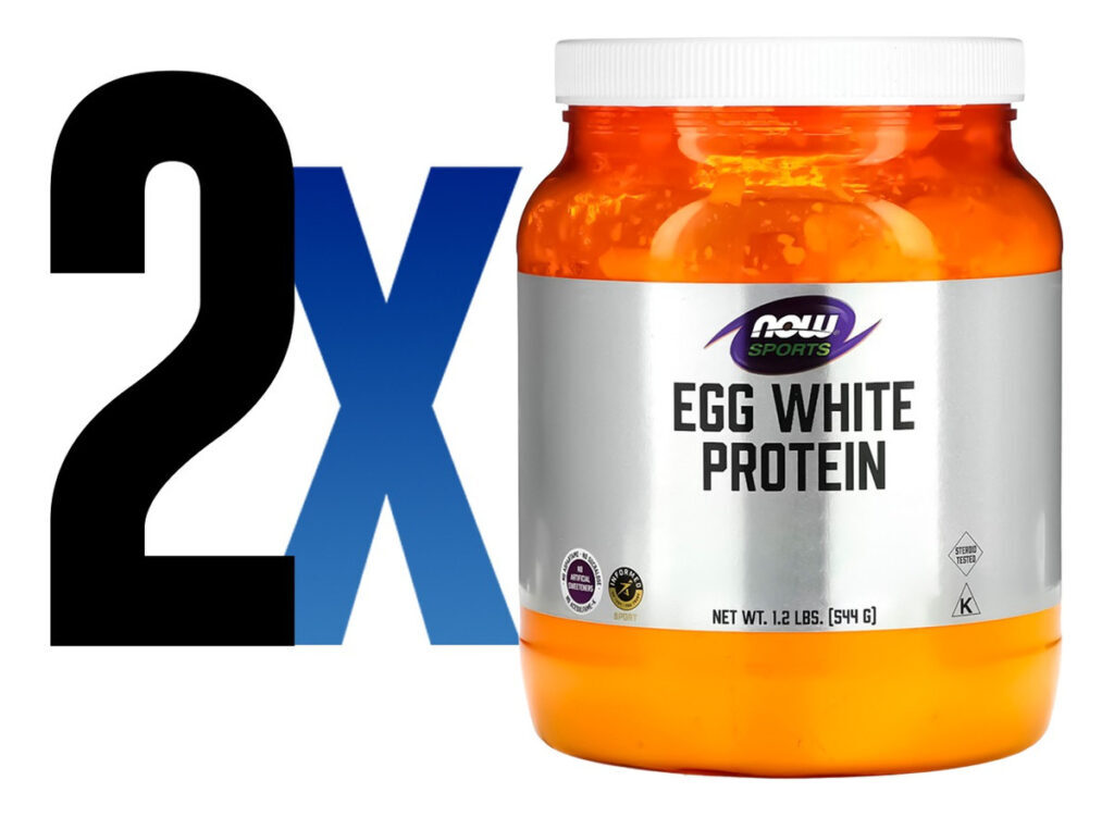 Proteína Clara Ovo 544g Pó Sem Sabor Importado 2un Now Foods - Imagem 2