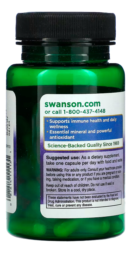 Picolinato De Zinco 22mg Swanson 60 Caps + Porta Cápsulas - Imagem 2