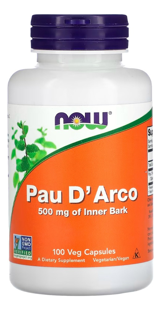 Pau D'arco 500mg Now Foods 100 Cáps Importado