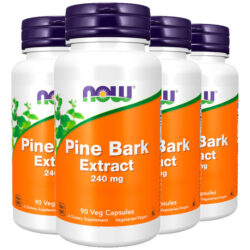 Extrato Casca Pinheiro 240mg Now Foods 90cáps Importado 4un
