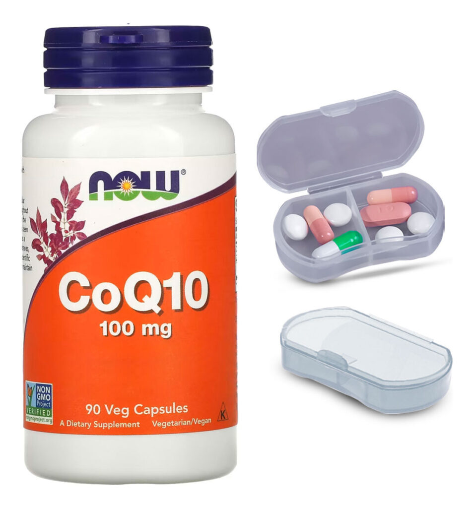 Coenzima Coq10 Now Foods 100mg 90 Caps + Porta Cápsulas