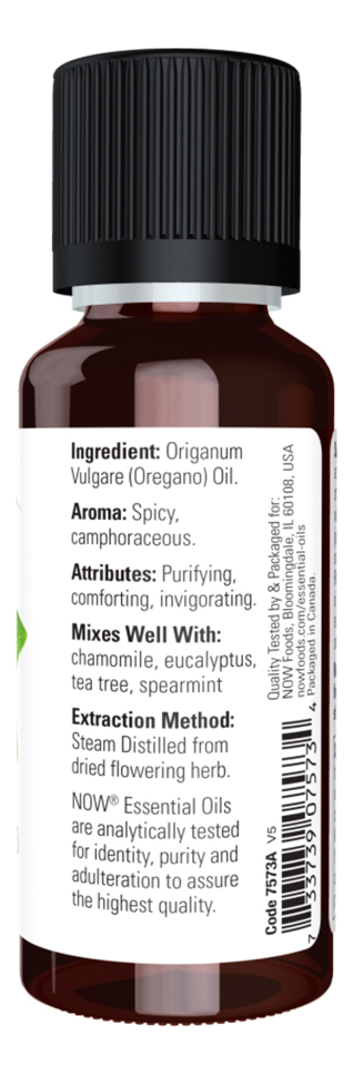 Now Foods Óleo De Orégano 30 Ml Puro + Porta Cápsulas - Imagem 2