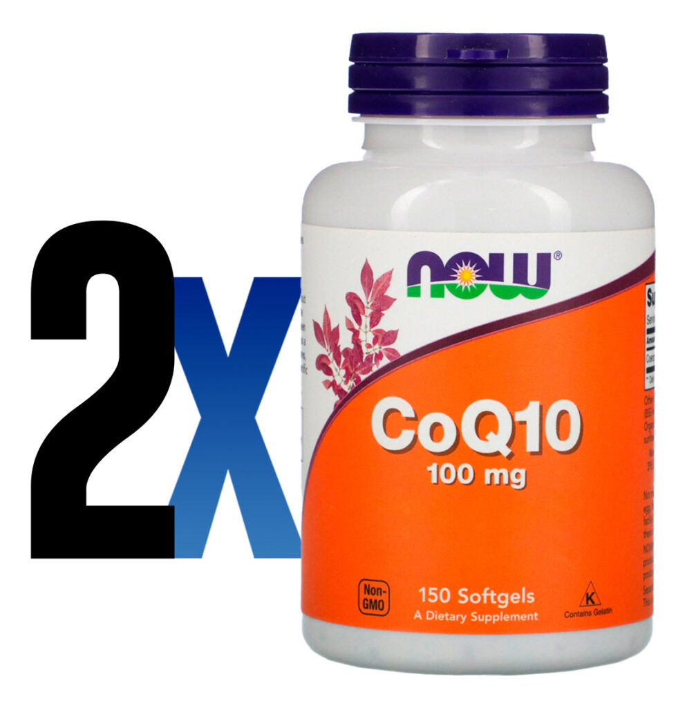 Coenzima Coq10 100mg 150 Softgels Importado 2un Now Foods - Imagem 2