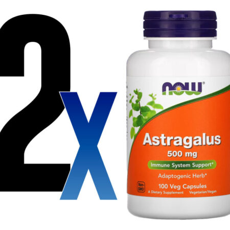Astragalus 500mg Now Foods 100 Veg Cápsulas 2un Sabor Sem Sabor - Imagem 4