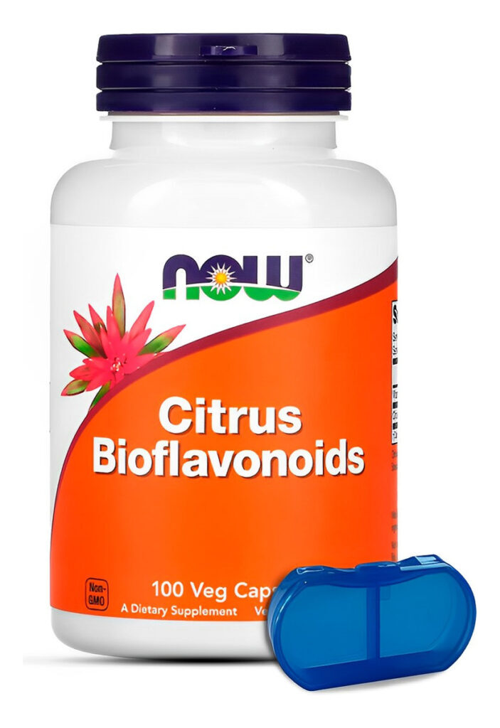 Bioflavonóides Cítricos Now Foods 100 Cáps + Porta Cápsulas
