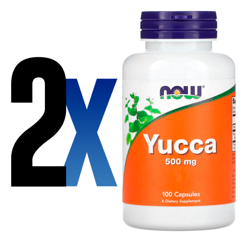 Yucca 500mg 100 Cápsulas Importado 2un Now Foods - Imagem 2