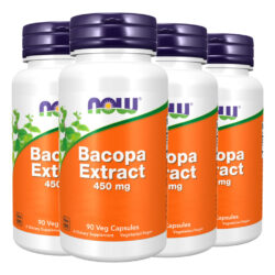 Extrato De Bacopa 450mg Now Foods 90 Cápsulas Importado 4un