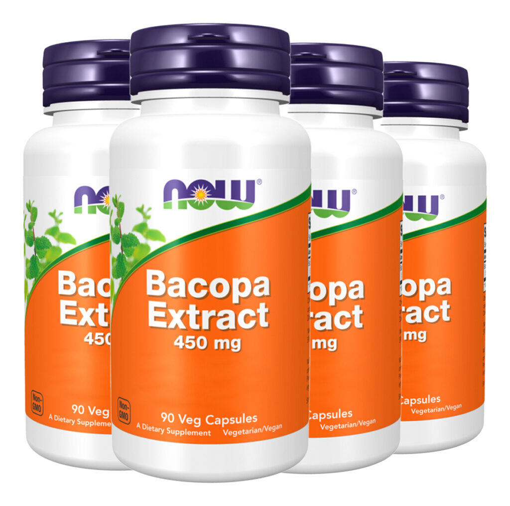 Extrato De Bacopa 450mg Now Foods 90 Cápsulas Importado 4un