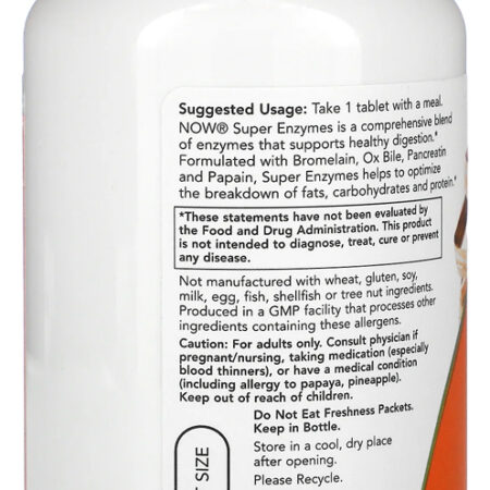 Enzimas Digestivas Now Foods 90 Tablets Importado 4un - Imagem 4