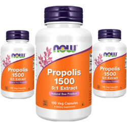 Própolis Abelha 1500 Now Foods 300mg 100 Veg Caps 5un