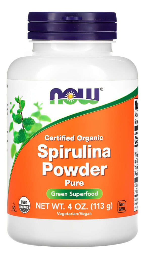 Spirulina Em Pó Now Foods 113g Orgânico Importado 3un - Imagem 5