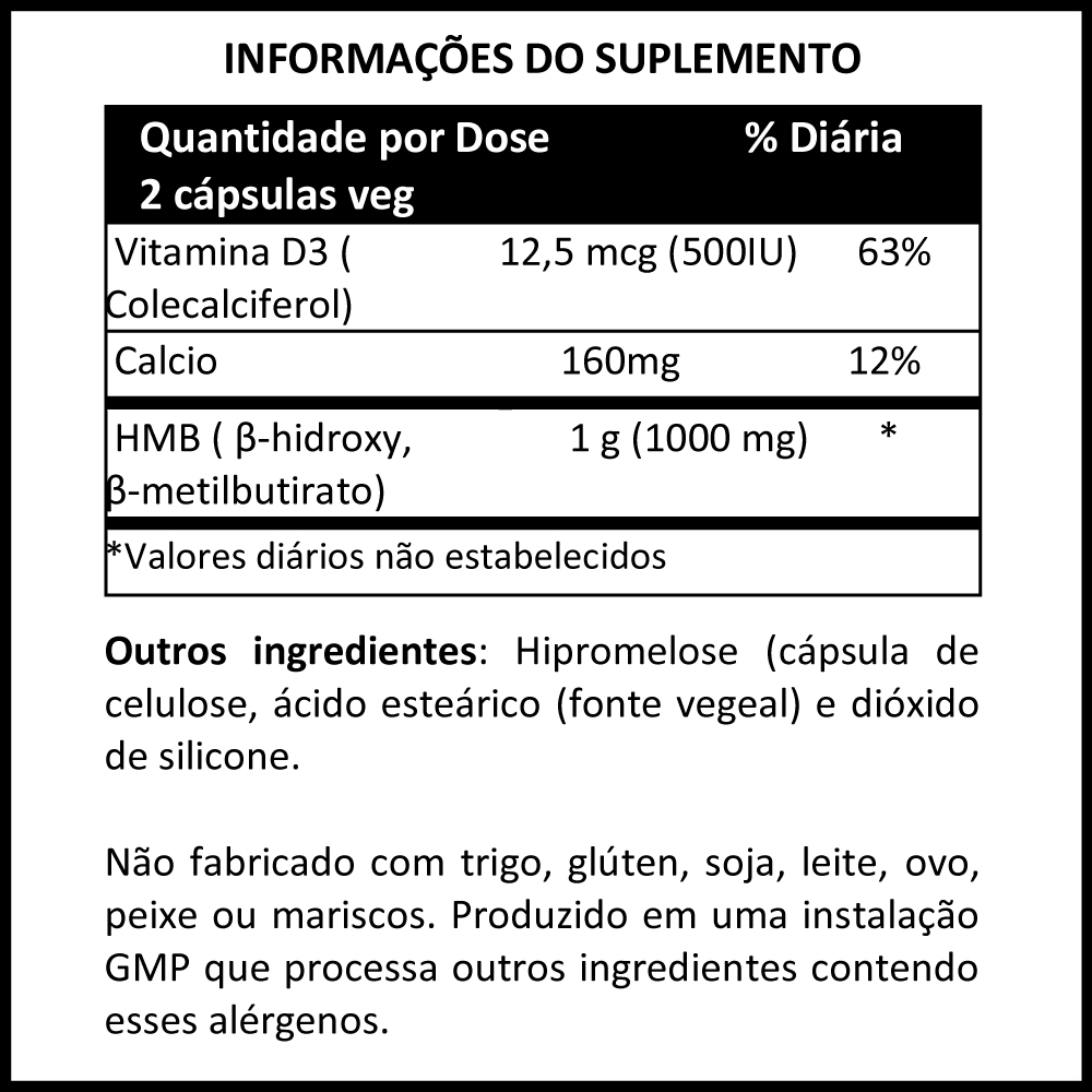 Hmb 500mg Vitamina D3 Now Foods 120cáps + Porta Cápsulas - Imagem 4