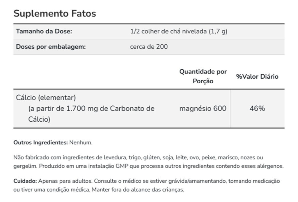 Carbonato Cálcio Pó 340g Importado 3un Now Foods - Imagem 5