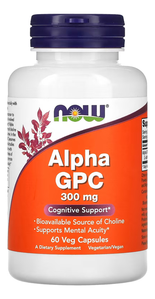 Alpha Gpc 300mg 60 Cápsulas Vegetarianas Importado