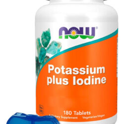Potássio Plus Iodo Now Foods 180 Tablets + Porta Cápsulas