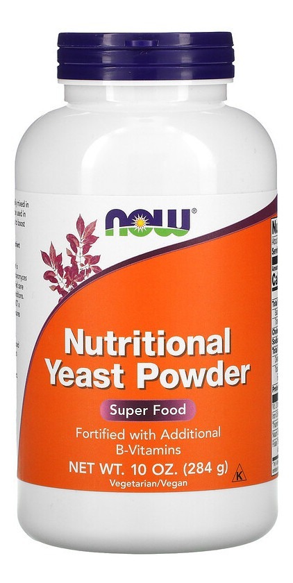 Levedura Nutricional Vegana Yeast Powder Pó Now Foods 284g Sabor Without Flavor