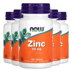 Gluconato De Zinco 50mg Now Foods 100 Tablets Importado 5un