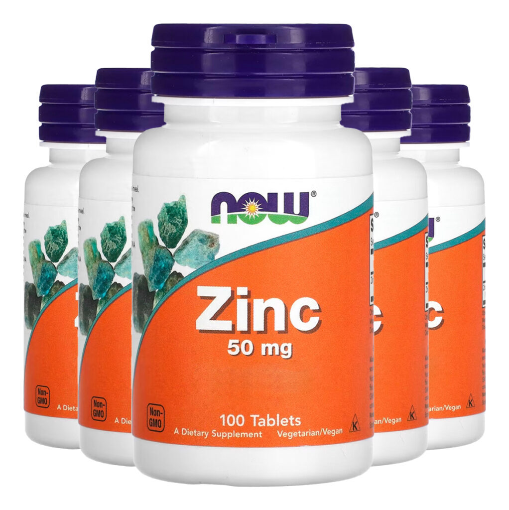 Gluconato De Zinco 50mg Now Foods 100 Tablets Importado 5un