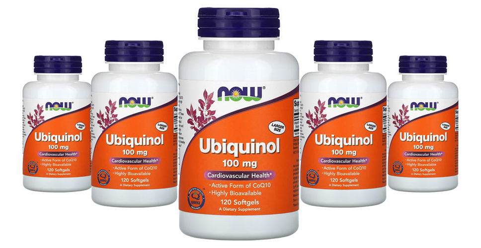 Ubiquinol 100mg Now Foods Forma Coq10 Ativa 120 Softgels 5un